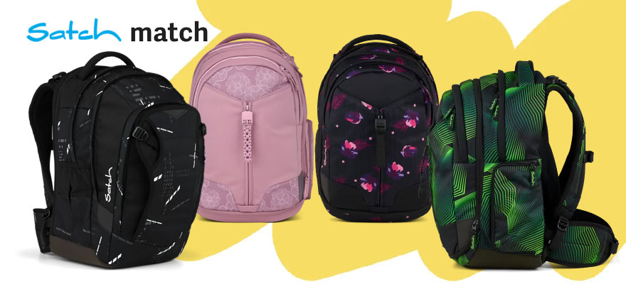 Viele Schulranzen, Schulrucksäcke satch match bei Riemenschneider-Wiesbaden