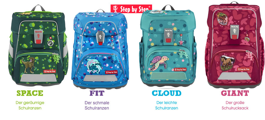 Schulranzen Step-by-step Space, Cloud, Fit und Giant bei Riemenschneider-Wiesbaden